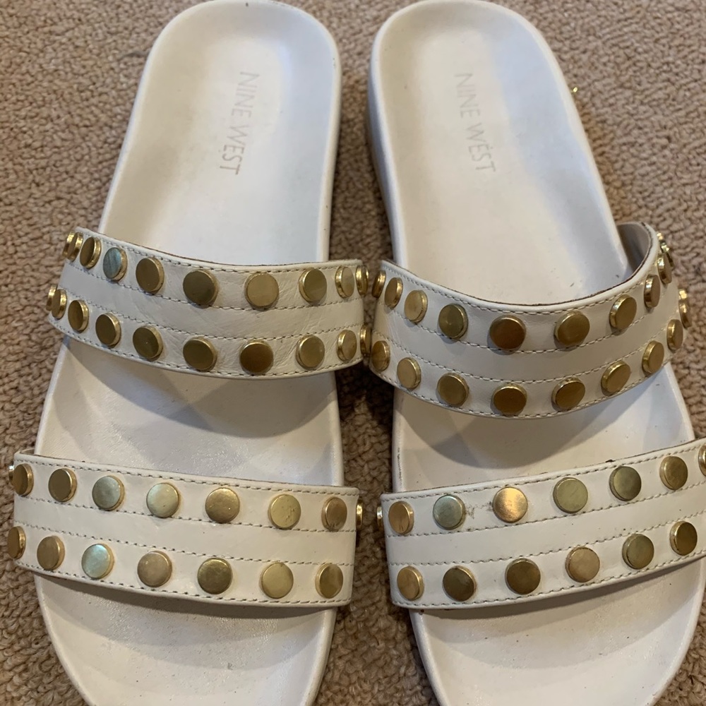 Nine west studded sandals